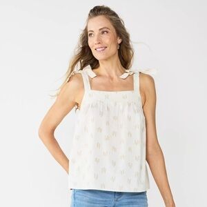 SONOMA / Goods for Life Flowy Tie-Strap Tank Top Size L